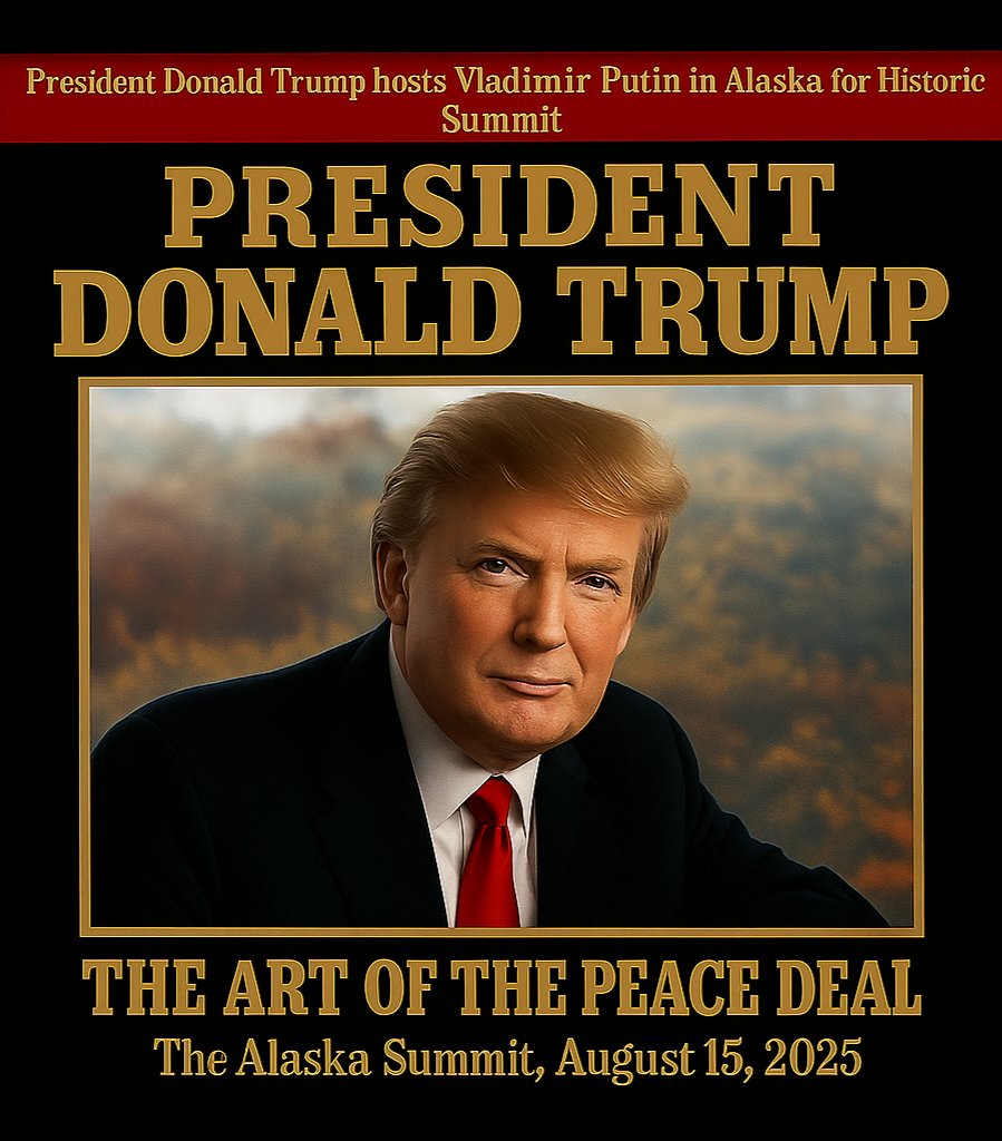 President Trump wrote the playbook in The Art of the Deal—and on Friday in Alaska, he’ll use it. 🇺🇸