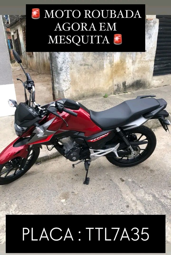 Lucas_Roodrigo's tweet photo. 🚨🚨Moto roubada em Mesquita, última localização VILA DE CAVA.  Cansado dessa covardia desses ladrões malditos! Moto com apenas 1.000km rodados, minha segunda moto zero em menos de 8 meses que essa raça maldita levou.😭😭😭 https://t.co/jm9KKJg7nH