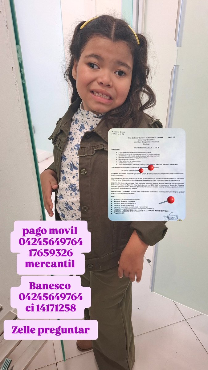 mariani87784922's tweet image. Bendecida noche faltan $290 ha costado recaudar para mi ampolla uno d mis tratamientos #ruego #ayuda para no perder dosis cada aporte suma al igual lograr operar mis ojos 🙏
pago movil 
04245649764
17659326
mercantil 

Banesco 
04245649764
ci 14171258

Zelle preguntar