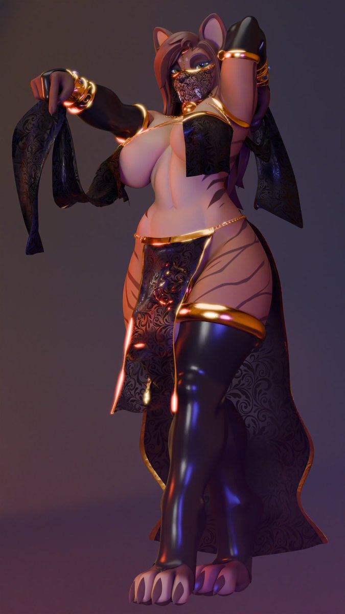 CalliopeStarre's tweet photo. Should I lift the veil? Or keep what’s between those hips hidden :3c

Finished outfit rigging commission for @LiraSabertooth https://t.co/5Hw3WGKyzZ