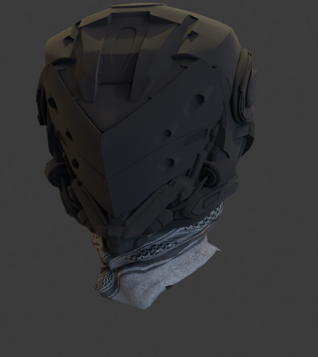 Angelestro03's tweet photo. making a helmet for the suit,  wanted to do something special for it so I created this and added a blast shield on top. I will be working on the animation for it soon. Follow if you want to be updated
#VRChat自己紹介カード #Cyberpunk2077  #3dartwork https://t.co/HOR4aLQcI3