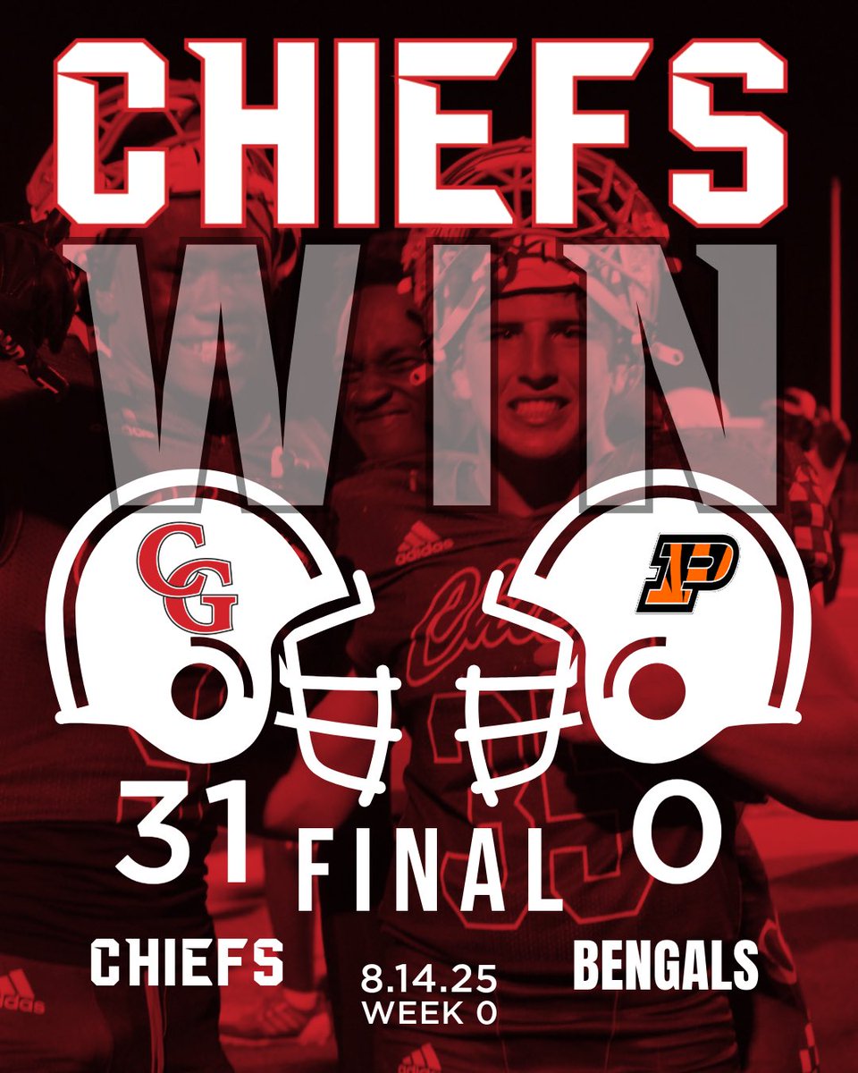 FootballGibbons's tweet photo. Chiefs Win🔴⚪️ 
Chiefs 31 | Bengals 0
Great Job Gentlemen 
Faith • Family • Football
#RingTheBell25 #PreseasonOpener #GoChiefs https://t.co/dt3sz9HQlM