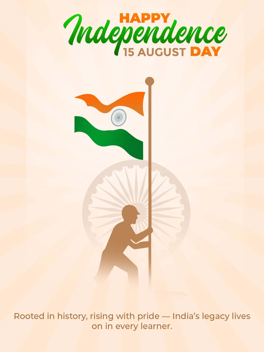 GMGlobalSchool1's tweet image. Happy 78th Independence Day from G M Global School!
Today, we celebrate not just our freedom, but the power of education in shaping a stronger, self-reliant India.
#SwatantrataDiwas #LearningWithPurpose #IndianSchools #UnityInDiversity #15AugustCelebration