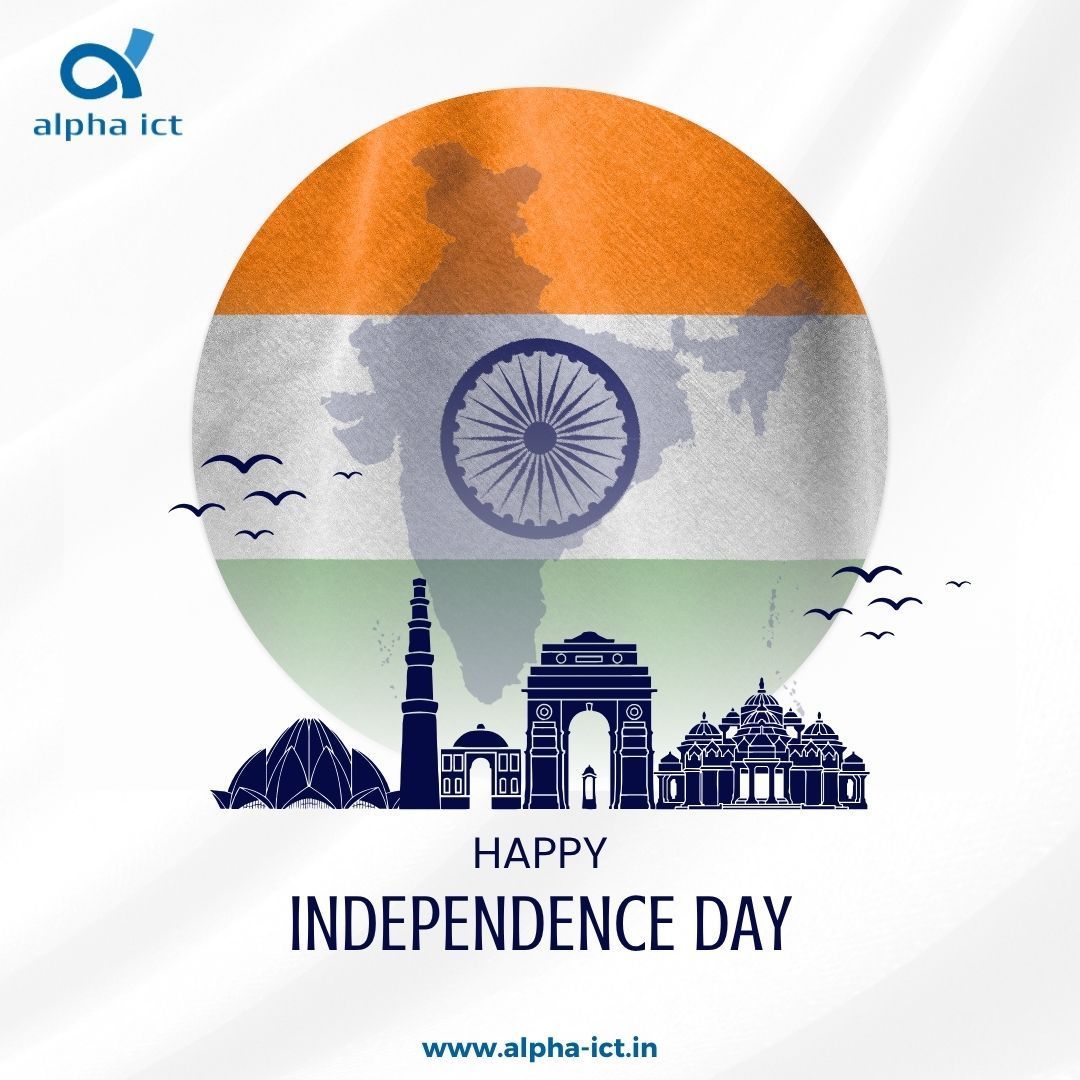 AlphaICTLLP's tweet photo. Happy Independence Day! 🇮🇳 
The flag that soars above us carries the story of courage, unity, and the sacrifices that gave us freedom.🕊️
Let’s honor that legacy by working together for a brighter tomorrow.✨ 

#IndependenceDay #NationFirst #JaiHind #78thIndependenceDay #AlphaICT https://t.co/EqnGsFpgHX