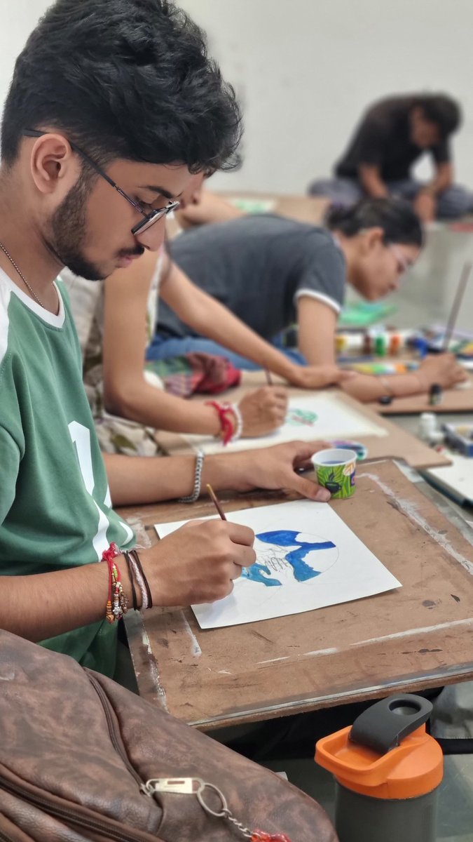 Themsubaroda's tweet photo. The Dept. of Painting, MSU Fine Arts, in collaboration with the Dept. of Post, is hosting a Stamp Design Competition to mark the 80th Anniversary of the United Nations (UN@80).

#MSUbaroda #MSUFineArts #CreativeCommunity #ArtisticExpression #Vadodara #Gujarat #MSUStudents https://t.co/2KKiRT97Px