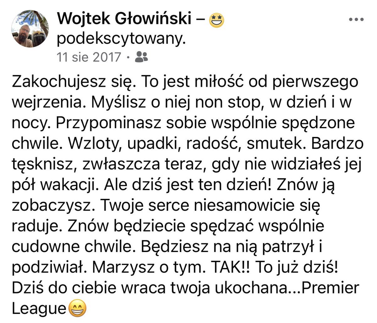 woj_glo's tweet photo. 8 lat temu popełniłem coś takiego.
Nadal aktualne😍😍
#PremierLeague https://t.co/z6TD7itK4V