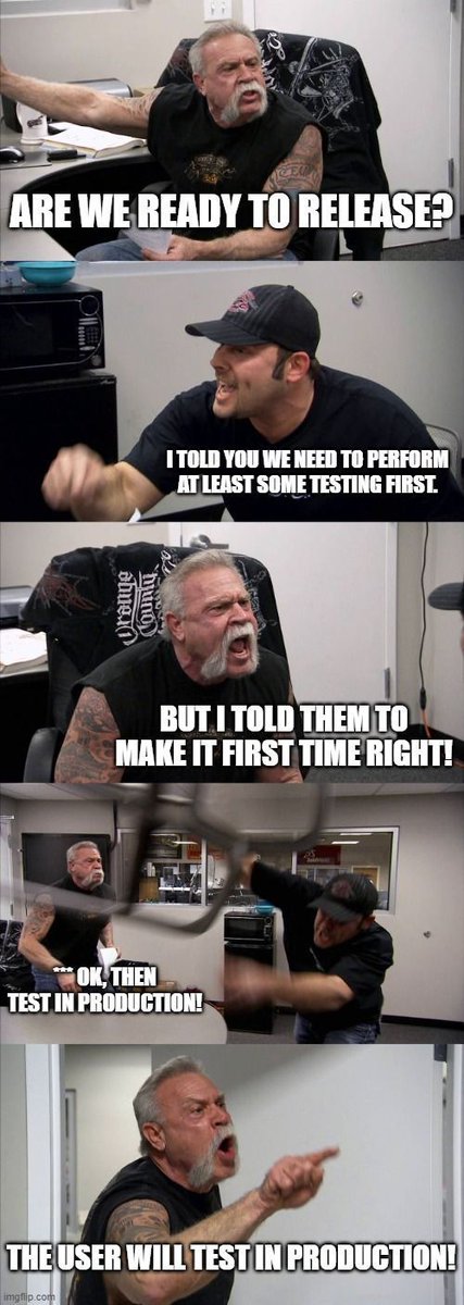 Friday Fun 🤣
Are we ready to release? 
#fun #humor #meme #fridayfun #fridayhumor #softwareengineering