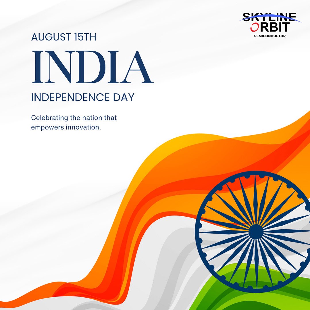Celebrating freedom, and the innovation shaping India’s future.

Happy Independence Day!! 
Jai Hind 🇮🇳

#independenceday🇮🇳 #15august #semiconductors #semiconductorindia #indiasemiconductormission