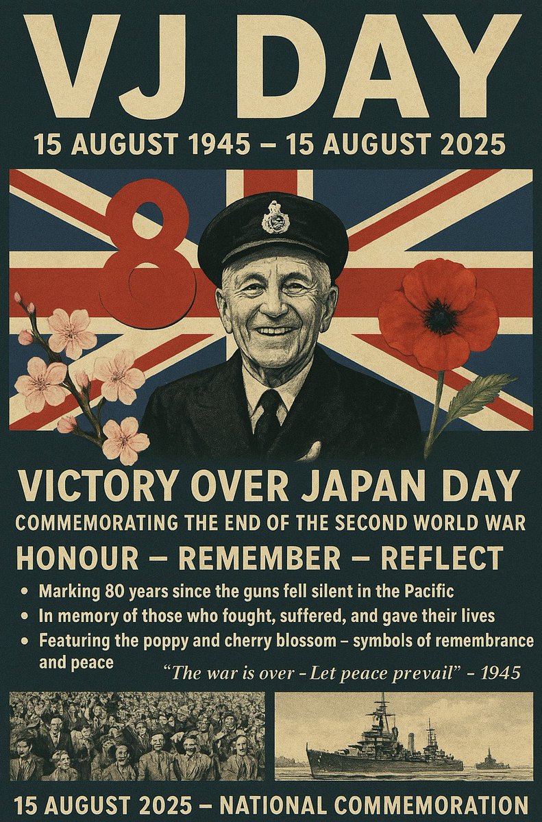 VJ DAY 80 - Lest We Forget 

#VJDay #vjday80 #LestWeForget