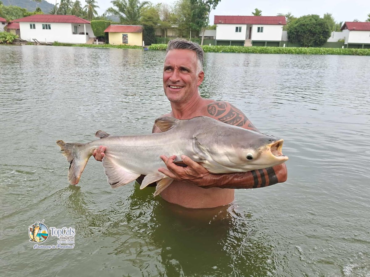 TopCatsThailand's tweet photo. Both young and seasoned anglers landed lots of #Mekong this week and we can’t wait to share these pictures for everyone to see, especially some closed up ones where you can literally see our toothless #catfish!
#TopCats #CatchAndReleasePolicy https://t.co/XRCQI3EOuo