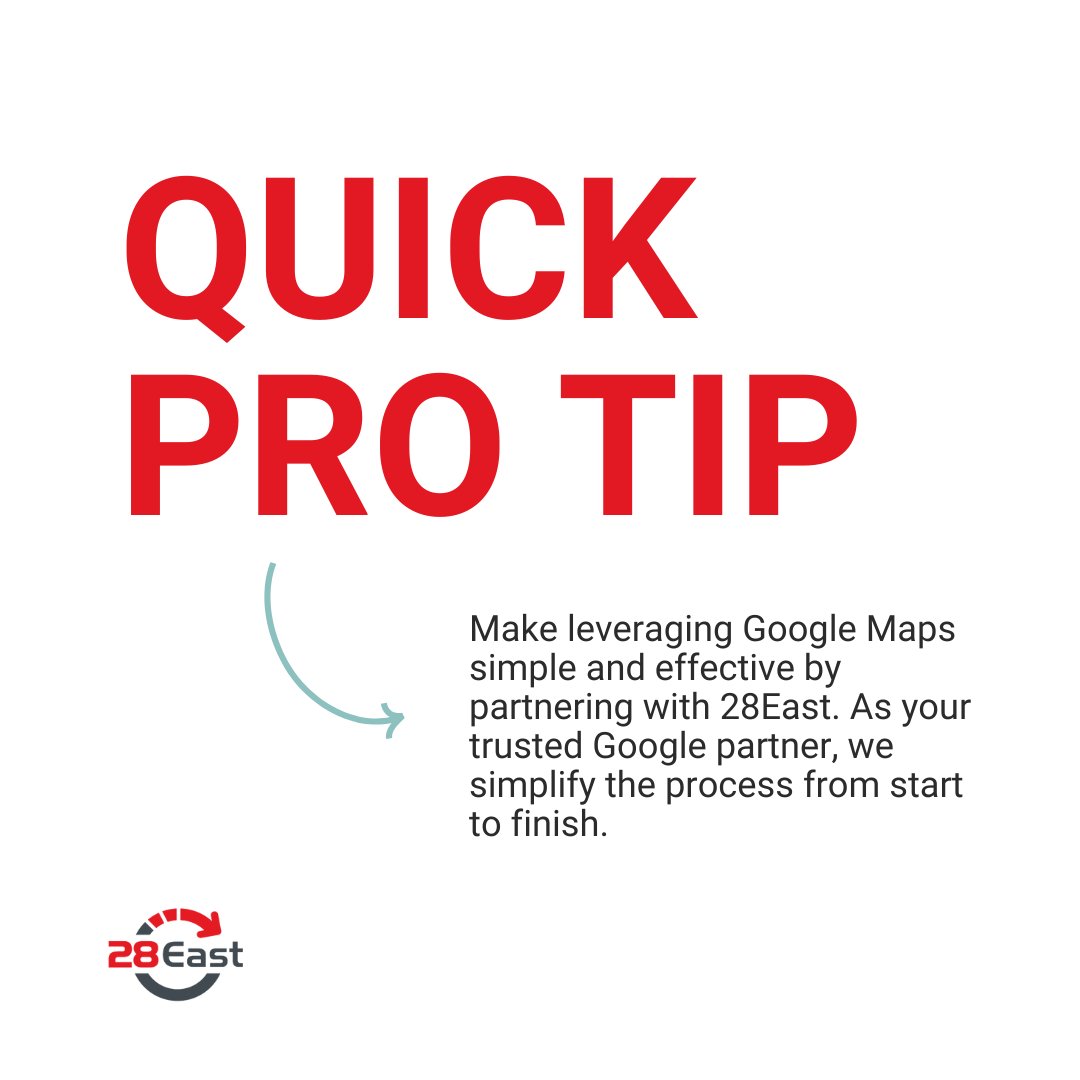 At 28East, we make leveraging Google Maps simple and effective for businesses. 🗺️

Partner with 28East today: 28east.co.za/google-maps-pl…

#GoogleMapsPlatform #LocationIntelligence #BusinessGrowth