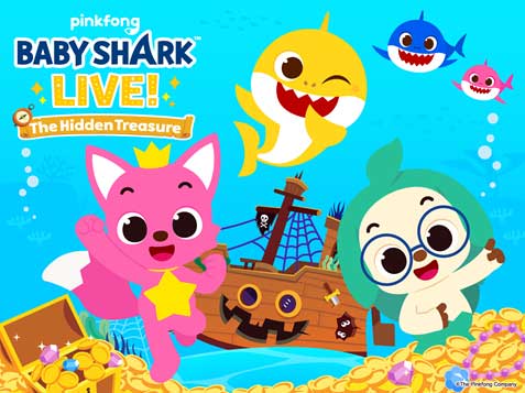 『BABY SHARK LIVE！ -The Hidden Treasure-』
世界初のYouTube再生回数1位を超え、再生回数100億回を記録した子どもが大好きな
 #ベイビーシャーク の舞台が葛飾・八王子・川崎に上陸🎉 チケット好評販売中‼

＜葛飾公演＞
📅8/23(土)
📍かつしかシンフォニーヒルズ モーツァルトホール