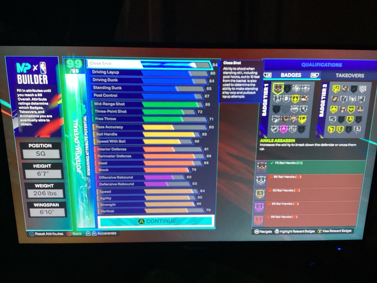 BBoyd6562's tweet photo. max+2 set shot tier 1, max+2 post-up poet

max+1 on ball tier 1, max+1 immovable

max+1 deadeye max+2 shifty(build specialization) https://t.co/JMtlvN4onO