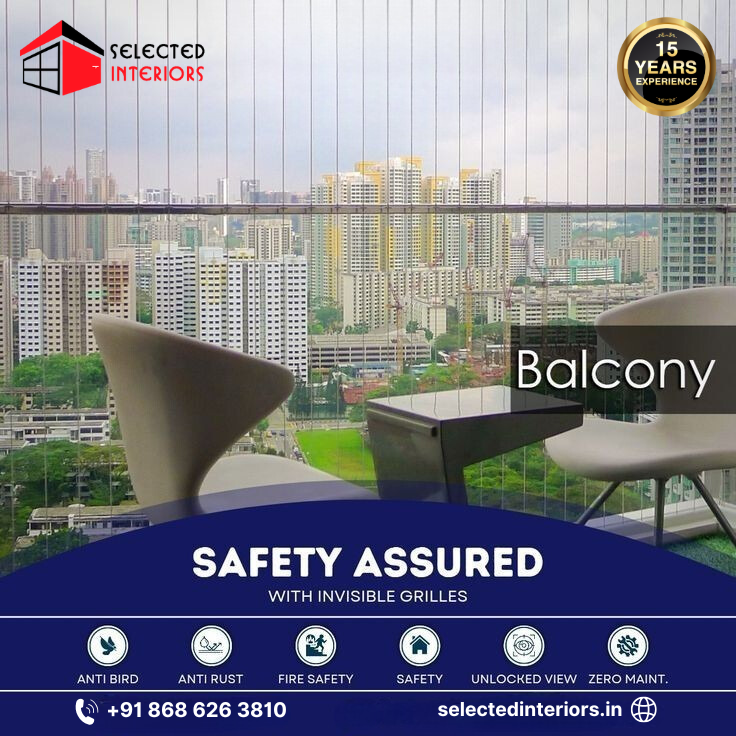 SelectdInterior's tweet image. ✨ Strong like steel, sleek like style!
Give your balcony the freedom of view with our Invisible Grills – safety without blocking the beauty. 

📞 +91 86862 63810
🌐 selectedinteriors.in

#InvisibleGrills #BalconySafety #HomeInteriors #SelectedInteriors #SafetyWithStyle