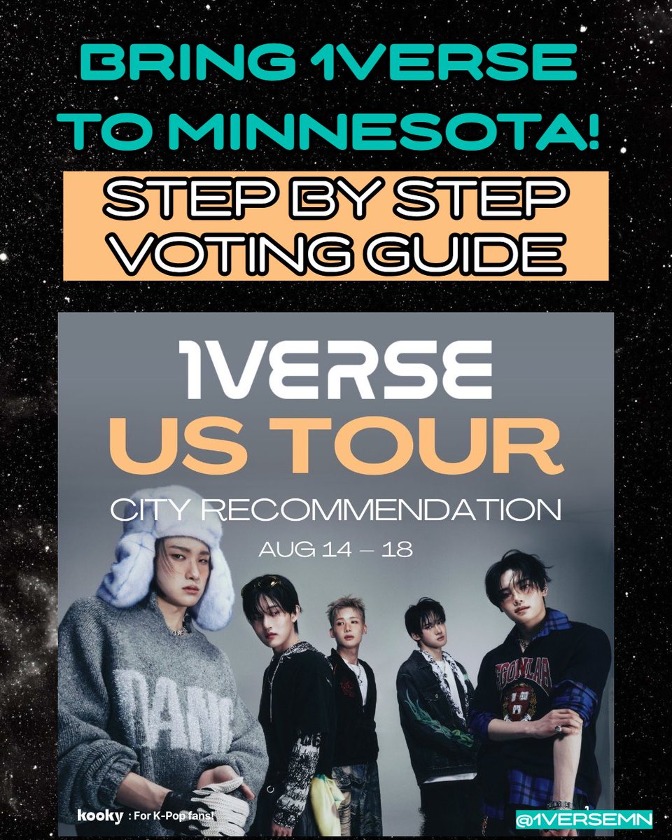 shopintiny's tweet photo. Let’s bring 1VERSE to Minnesota! Read graphics and use the links to vote for Minneapolis to get to the next round!

Kooky tweet: https://t.co/Iv1o3SJAv4

All Minneapolis replies to be liked: https://t.co/cNoo0I6wgy

Kooky app: https://t.co/mxGGs724Xb https://t.co/EPOvQhEIsd