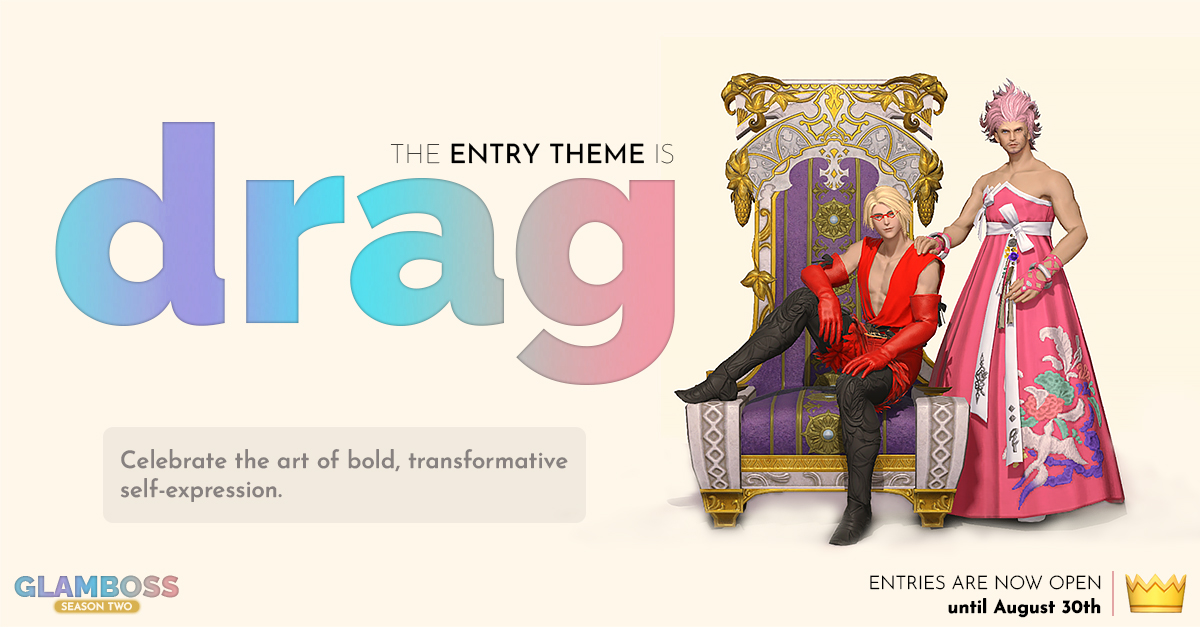 JuicyXIV ๐ JJ Airlines โ๏ธ (@juicyxiv) on Twitter photo ๐ GLAMBOSS Season 2 is here! ๐
The crown is back on the line! Will Juice defend the throne, or will Edeon steal the spotlight?
๐ฐ 208m gil + up to $300 AUD Mogstation Credit
๐
Starts Sept 6 โ Sign-ups open Aug 16!
๐ ffxiv.eorzeacollection.com/glamboss
#FFXIV #FF14 #MateriaDC #GLAMBOSS ๐ GLAMBOSS Season 2 is here! ๐
The crown is back on the line! Will Juice defend the throne, or will Edeon steal the spotlight?
๐ฐ 208m gil + up to $300 AUD Mogstation Credit
๐
Starts Sept 6 โ Sign-ups open Aug 16!
๐ ffxiv.eorzeacollection.com/glamboss
#FFXIV #FF14 #MateriaDC #GLAMBOSS