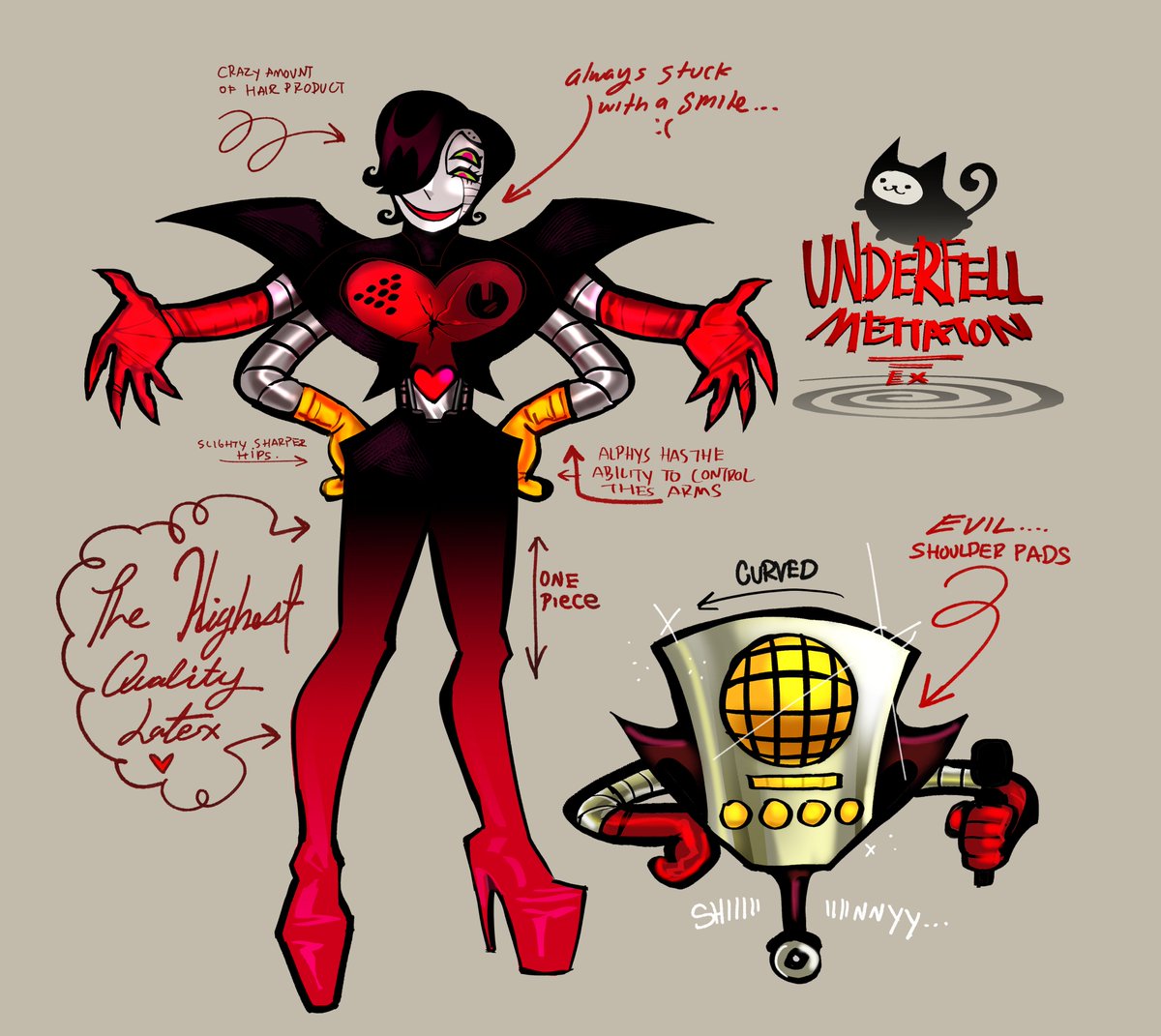 THE BRAND NEW UNDERFELL METTATON DESIGN