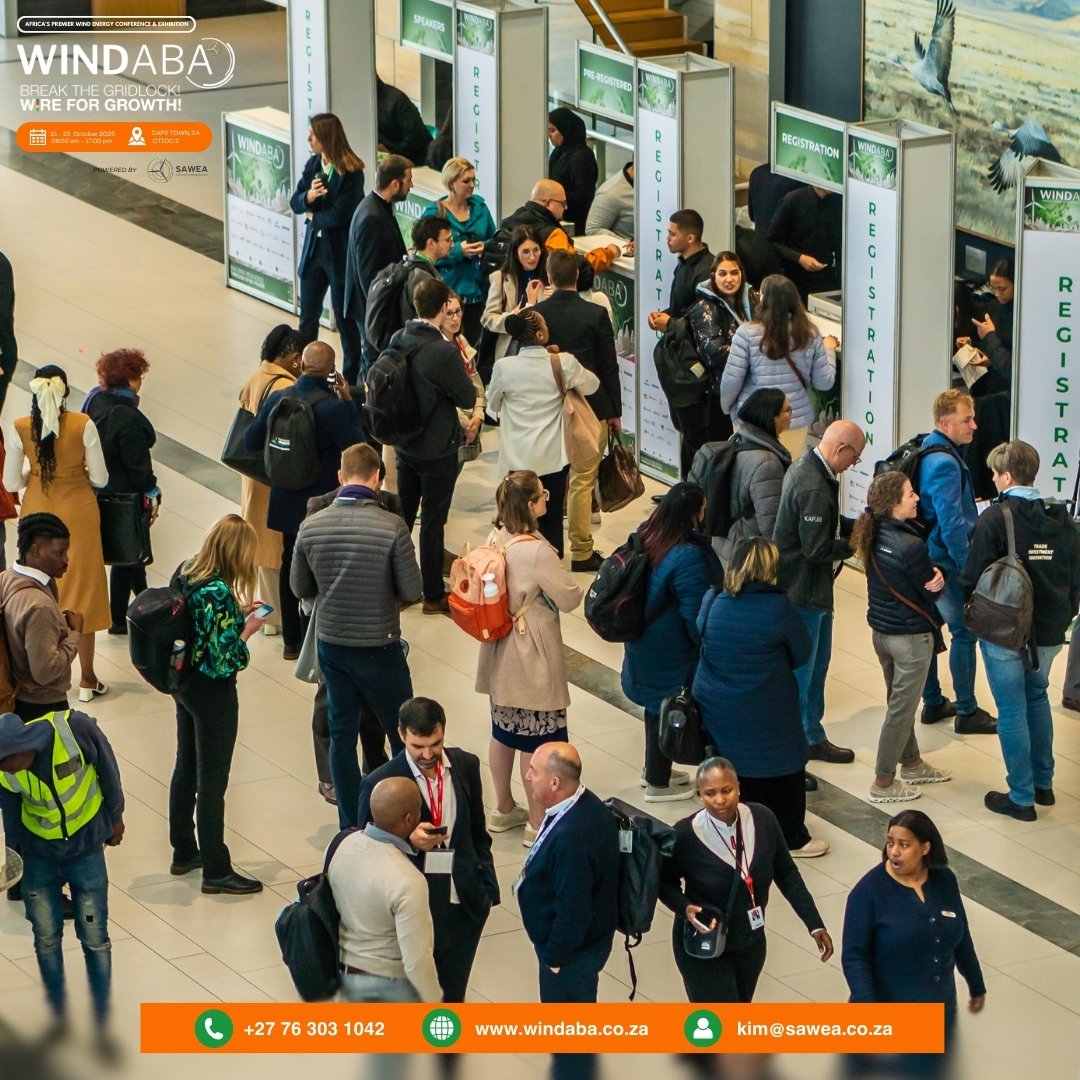 WINDABA_ZA's tweet photo. Reflecting on Windaba 2024 and Looking Ahead to Windaba 2025
As we reflect on Windaba 2024, we celebrate an incredible year of collaboration, innovation, and leadership in the wind energy sector.
#windaba2025 #BreakTheGridlock #WireForGrowth #YearOfTheGrid #SAWEA https://t.co/VswM8mLVUy