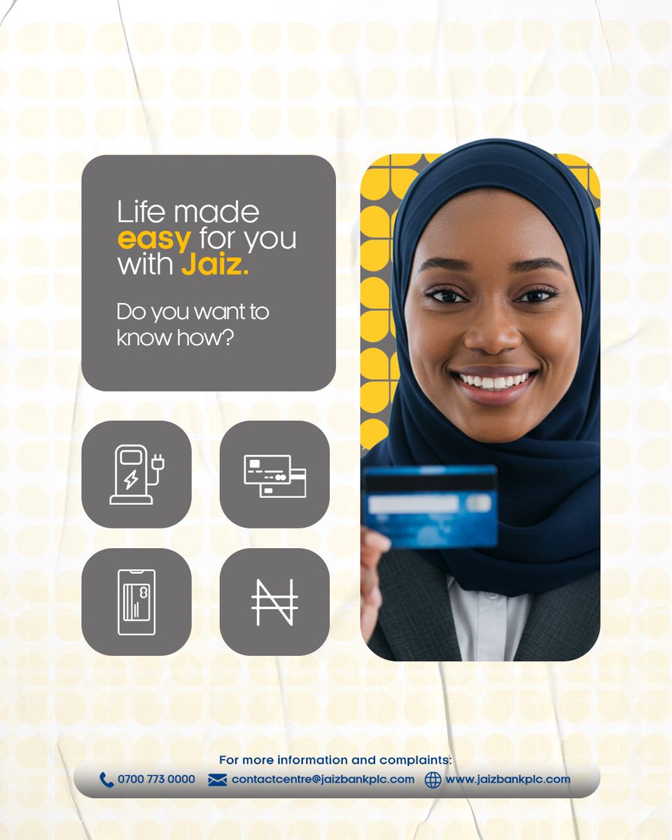 JaizBankNG's tweet image. We’ve got something BIG coming and it’s all for you.

Turn on your notifications to find out!

#WithJaiz #JaizBank #ComingSoon