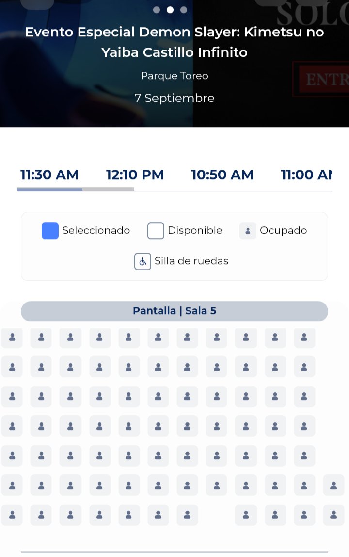 GeminiSagaMX's tweet photo. @Cinepolis @Cinepolis aparece todo ocupado https://t.co/iDVeDV862x