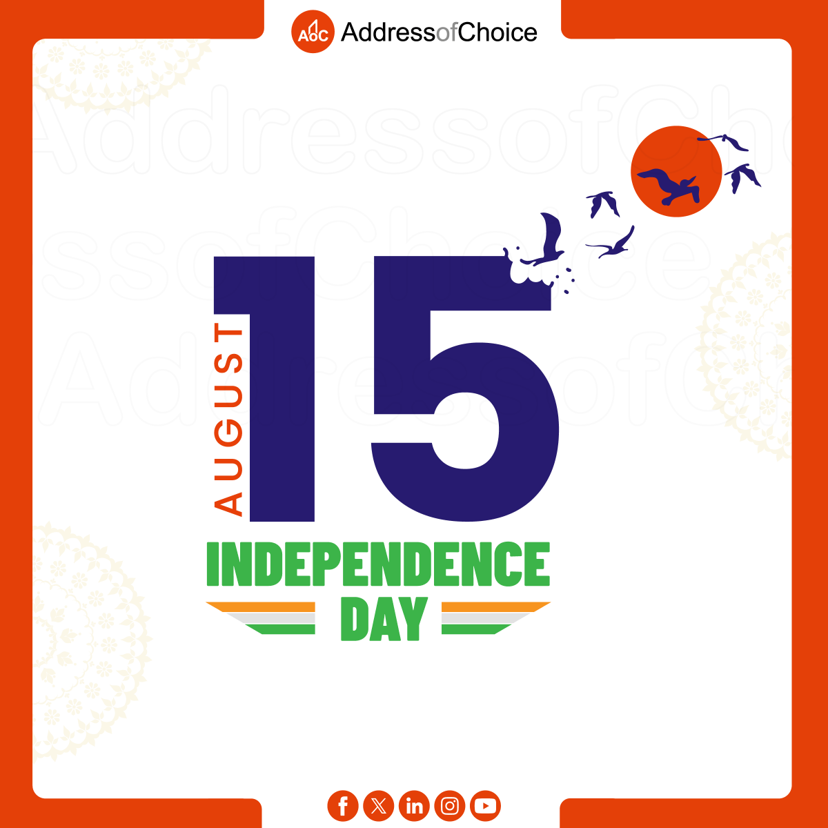 AddressofChoice's tweet photo. Celebrating the spirit of freedom and the pride of our nation—Happy Independence Day, India!
.
.
.
.
.
.
.
#independenceday #happyindependenceday #indian #jaihind #indianindependenceday #bharat #independencedaycelebration #tiranga #indiaIndependenceDay2025 #VandeMataram https://t.co/bXNrdgZE4h