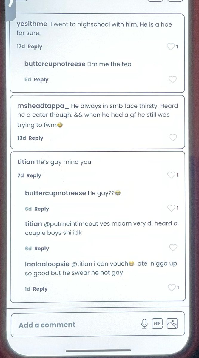 niyah2solid's tweet photo. why tf did my friend showed me my nigga on the tea app and I JUST FOUND OUT HES GAY WTFFFF https://t.co/cMHPYCgJxE