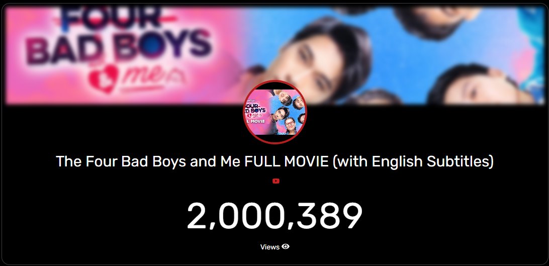 yellowsunji's tweet photo. waaaahhhhh happy 2m #TFBBAM ! congrats to the whole cast esp to @anjisalvacion !

TFBBAM DALAWANG MILYON
#AnjiSalvacion 
#CandiceGonzales 
#TheFourBadBoysAndMe https://t.co/vigxMoYq65