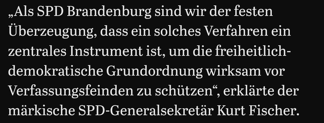Übersetzt für klardenker: "...ein instrumentist , um die freiheitlich demokratische grundordnung auszuhebeln, um umliebsame, zu groß werdende rivalen auszuschalten"