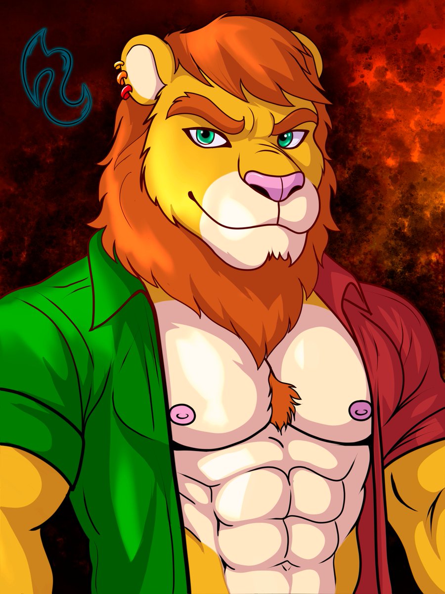 flakykoopa87's tweet photo. RE: Dhan (the lion) Katora Flarouga. #Herit #furryartist #NewArtist #Lion https://t.co/YrIuwm2LOP