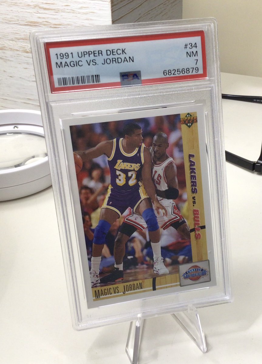 Today‘s Giveaway: 1991 Upper Deck Jordan v Magic
Like✅Follow✅Repost✅
Winner  Sunday!  #Jordan #MJ