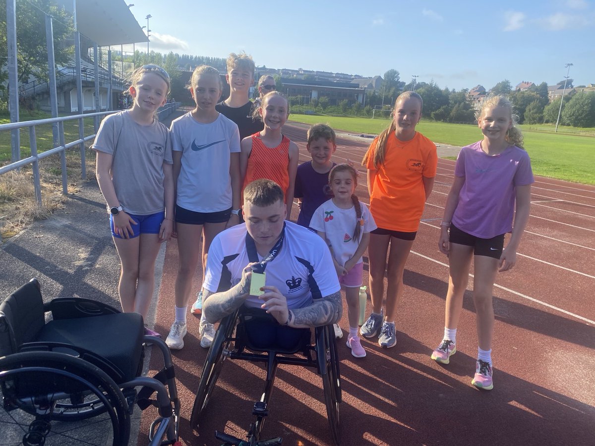 inverclyde_ac's tweet photo. Celebrating Kyle’s British Gold medal #ZoomlikeaZebra. #StrongandDetermined @ActiveSchoolsIC @SALinclusion @SALDevelopment @greenocktele https://t.co/K1RPpdY08V