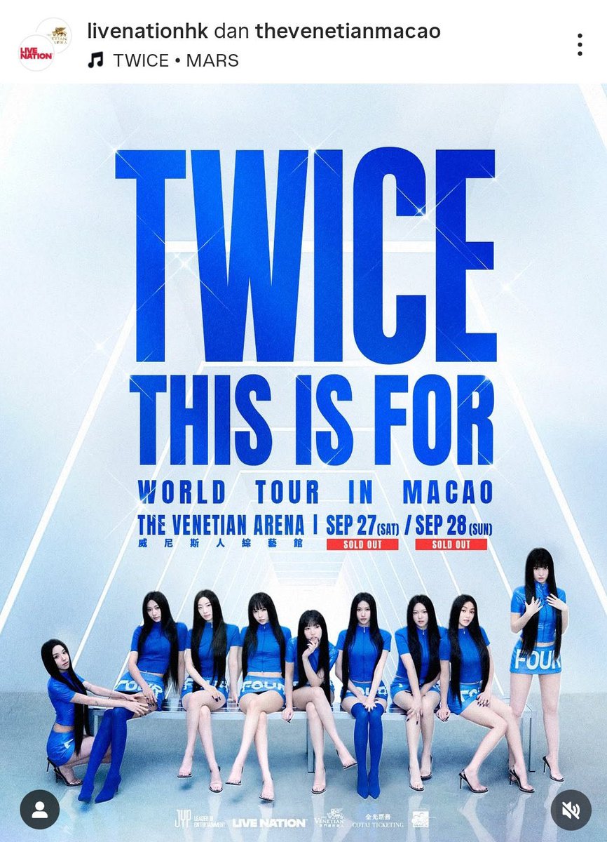 tzujuliee's tweet photo. THIS IS FOR in MACAU has officially SOLD-OUT both days! https://t.co/mzzRpsFFRH