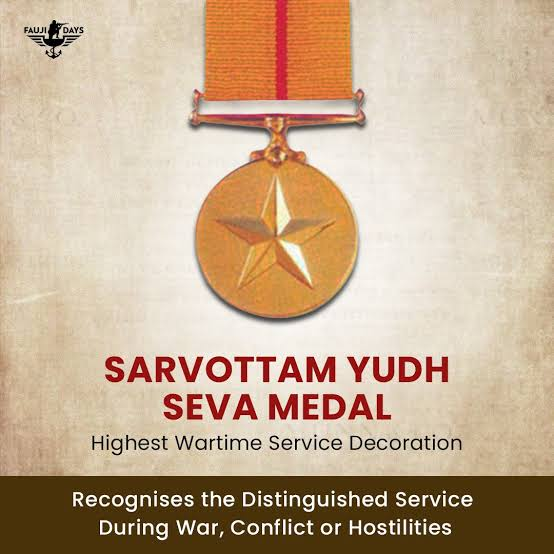 Swaroop Anand (@zwerubae) on Twitter photo Admiral SJ Singh <a href="/SanjayJSingh1/">Sanjay J Singh</a> now becomes the first Naval recipient of the Sarvottam Yudh Seva Medal for his command of <a href="/IN_WNC/">Western Naval Command</a> during #OperationSindoor .
Placed between the Padma Bhushan and the Param Vishisht Seva Medal, the SYSM is awarded for "distinguished service of the Admiral SJ Singh <a href="/SanjayJSingh1/">Sanjay J Singh</a> now becomes the first Naval recipient of the Sarvottam Yudh Seva Medal for his command of <a href="/IN_WNC/">Western Naval Command</a> during #OperationSindoor .
Placed between the Padma Bhushan and the Param Vishisht Seva Medal, the SYSM is awarded for "distinguished service of the
