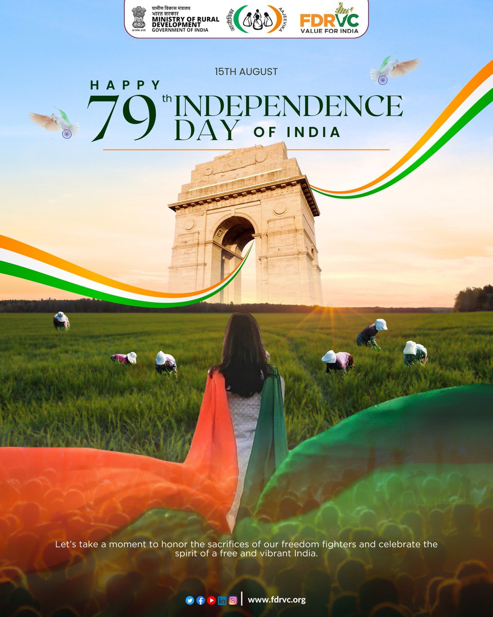 On this Day, Let’s remember our brave heroes and celebrate the freedom they fought for.

#fdrvc #fdrvcimpact #valueforindia #IndependenceDayIndia  #79thIndependenceDay  #HappyIndependenceDay  #monthofindependence #india #indiaclicks #ruralindia