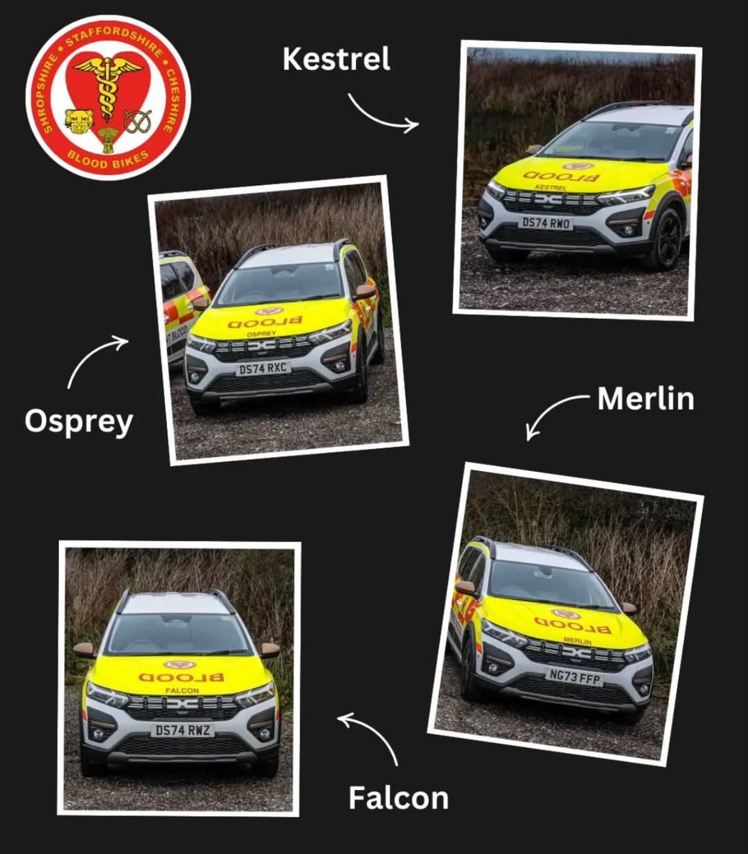BloodBikesSSCBB's tweet photo. Meet our fleet of Blood Cars! They have joined our fleet of 18 motorcycles.https://t.co/g8sXnVfXJJ https://t.co/9fGuNgPP0a