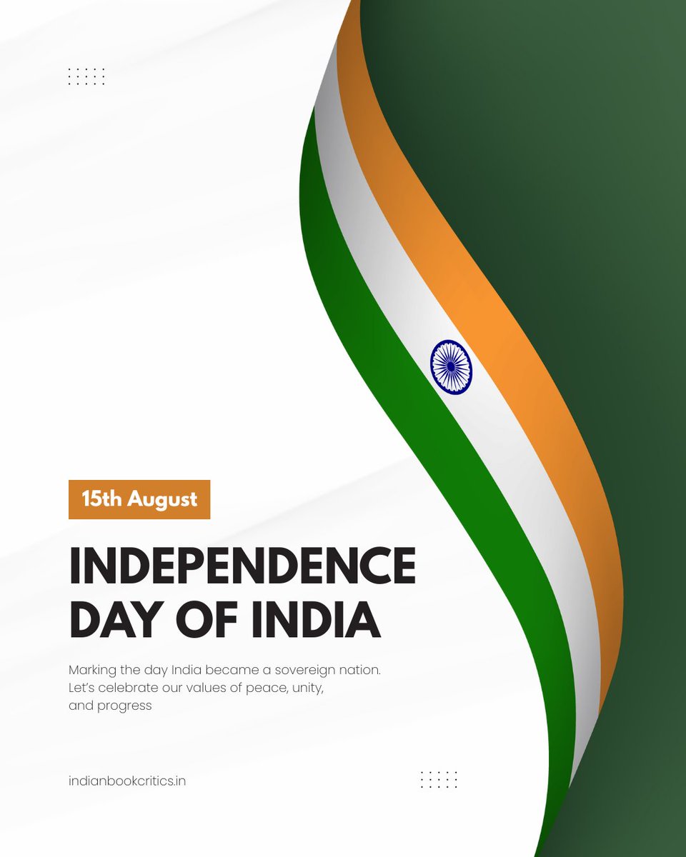 Happy Independence Day to all of us!

Vande Mataram!

Bharat Mata ki Jai! 

#IndependenceDay
#15thAugust2025