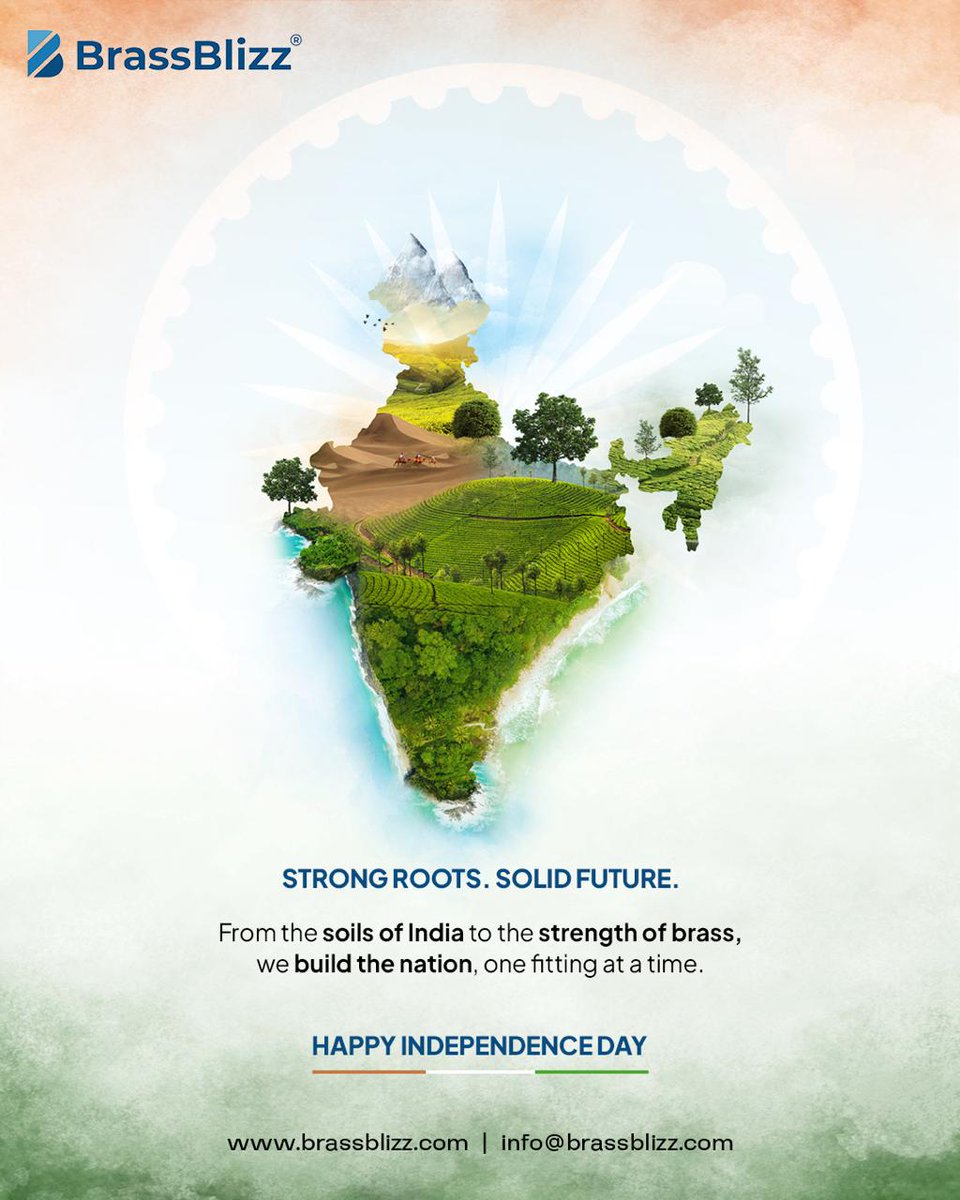 brassblizz's tweet photo. 🇮🇳 Engineering Freedom. Building the Future.
From the strength of brass to the spirit of India—BrassBlizz celebrates our nation’s independence and progress.

Happy 79th Independence Day!
#IndependenceDay #BrassBlizz #MakeInIndia #EngineeringExcellence #jaihindjaibharat https://t.co/fizeOrDHXG