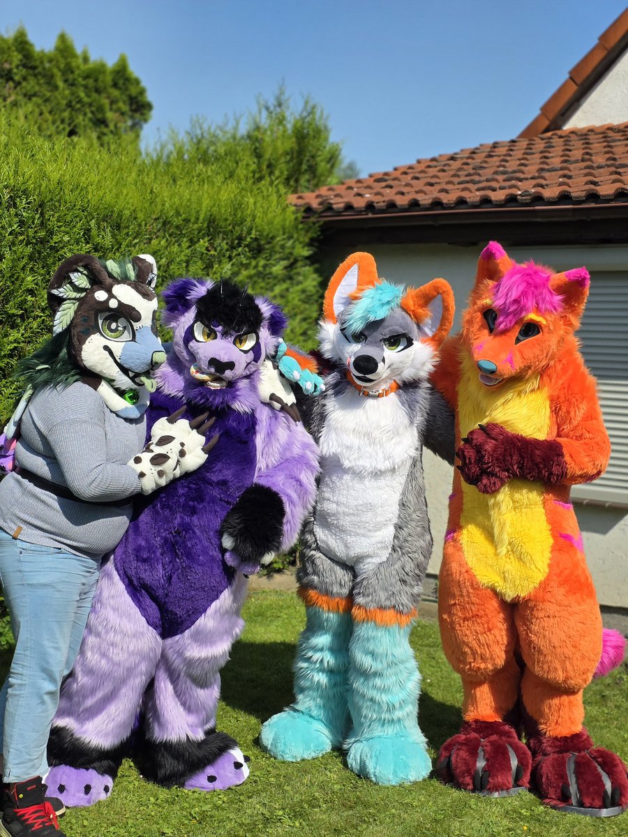 Whootwolf @NFC (@whootwolf) on Twitter photo Happy #FursuitFriday
With <a href="/ArmoshTalia/">Armosh/Talia</a> <a href="/whootwolf/">Whootwolf @Eurofurence2025</a> , Kyrafox (suit body made by her) and <a href="/bulmiha64/">Freka</a>
📸 by <a href="/AaronOtter1/">Aaron Otter</a>
#furry #fursuit #fursuitmaker #furrygroup #FursuitEveryday #furryfriends #furrycommunity #FurryFandom #germanfurry #fullfursuit Happy #FursuitFriday
With <a href="/ArmoshTalia/">Armosh/Talia</a> <a href="/whootwolf/">Whootwolf @Eurofurence2025</a> , Kyrafox (suit body made by her) and <a href="/bulmiha64/">Freka</a>
📸 by <a href="/AaronOtter1/">Aaron Otter</a>
#furry #fursuit #fursuitmaker #furrygroup #FursuitEveryday #furryfriends #furrycommunity #FurryFandom #germanfurry #fullfursuit