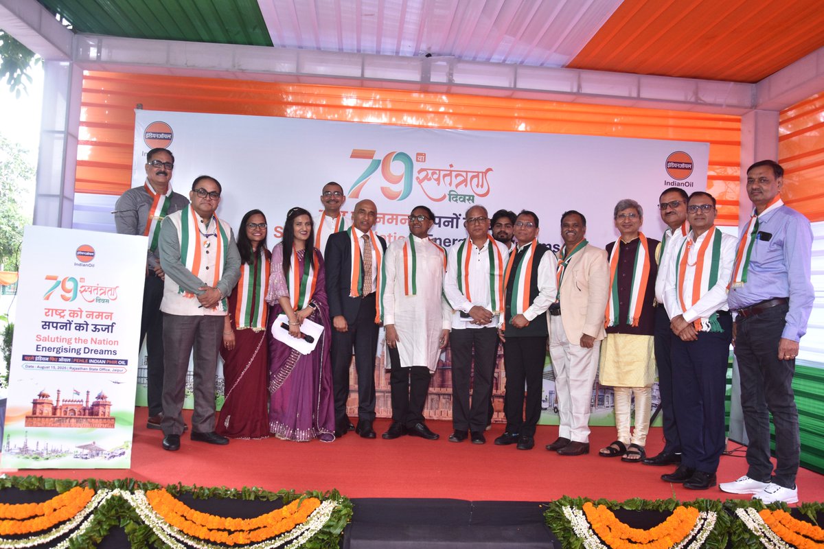 Rajasthan State Office celebrated  79th Independence Day, re-dedicating ourselves to nation-building.The choir and events filled the audience with national fervor. Guided by our Core Values-Nation first, Care,Passion,Trust,Innovation-our mission remains clear: Nation First,Always