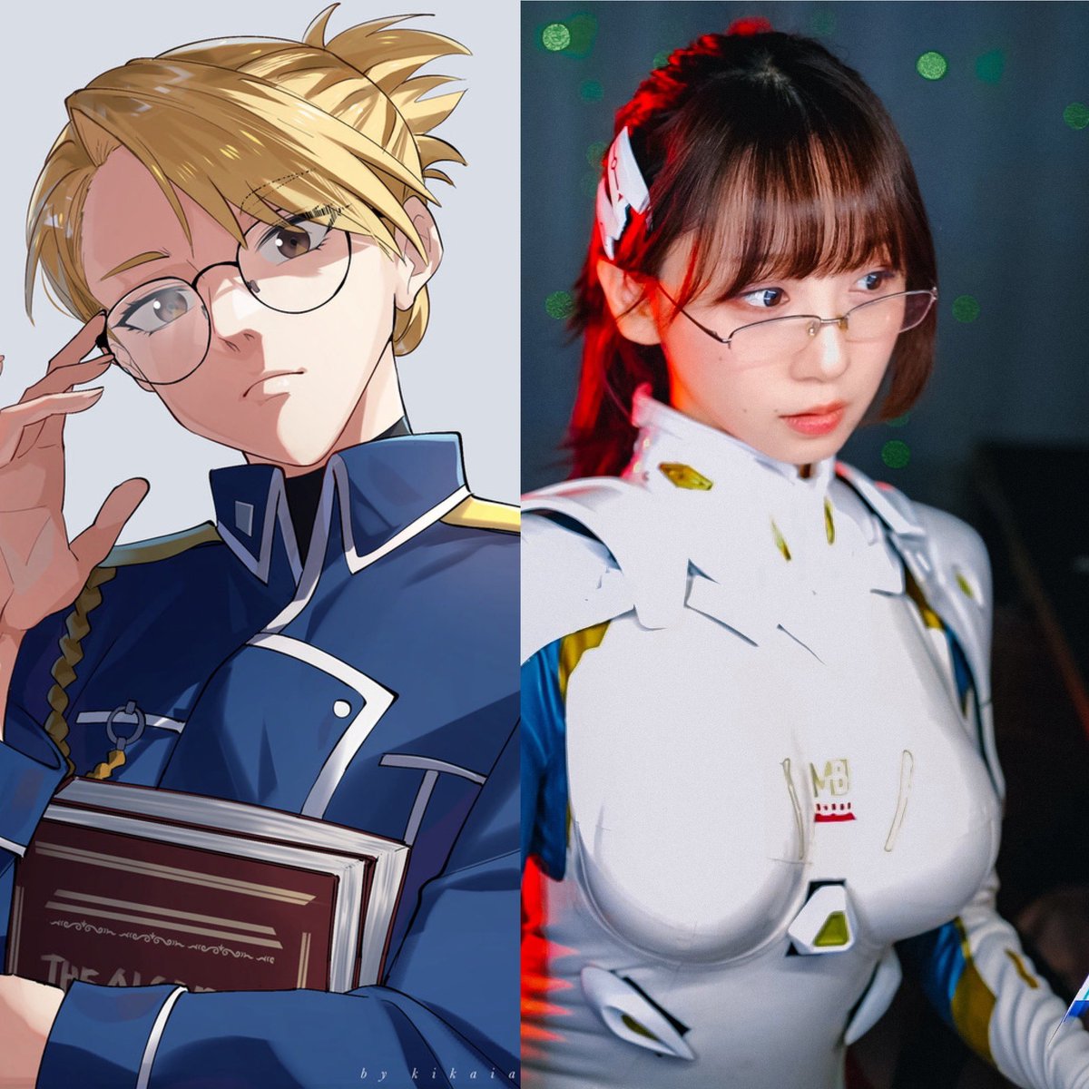 どーーーしても
伊織もえ、ラバースーツ＆メガネフォルムは鋼の錬金術師のリサホークアイにしか見えなったのは僕だけ？