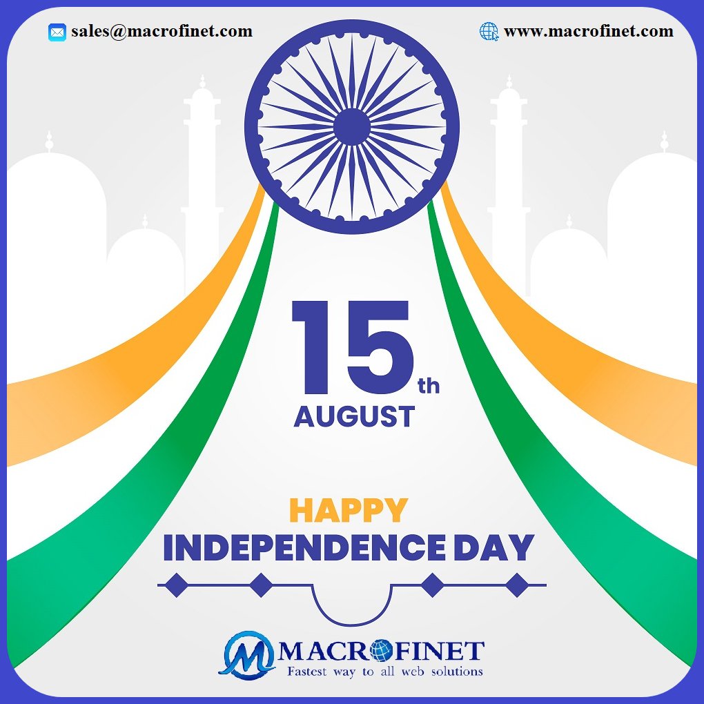 macrofinet's tweet image. Happy 78th Independence Day, 

Today, we celebrate the spirit of freedom, resilience, and progress.

At Macrofinet Technologies, we are inspired by the strength of our nation and committed to driving innovation that empowers every Indian.

#IndependenceDay #ProudIndian #15August