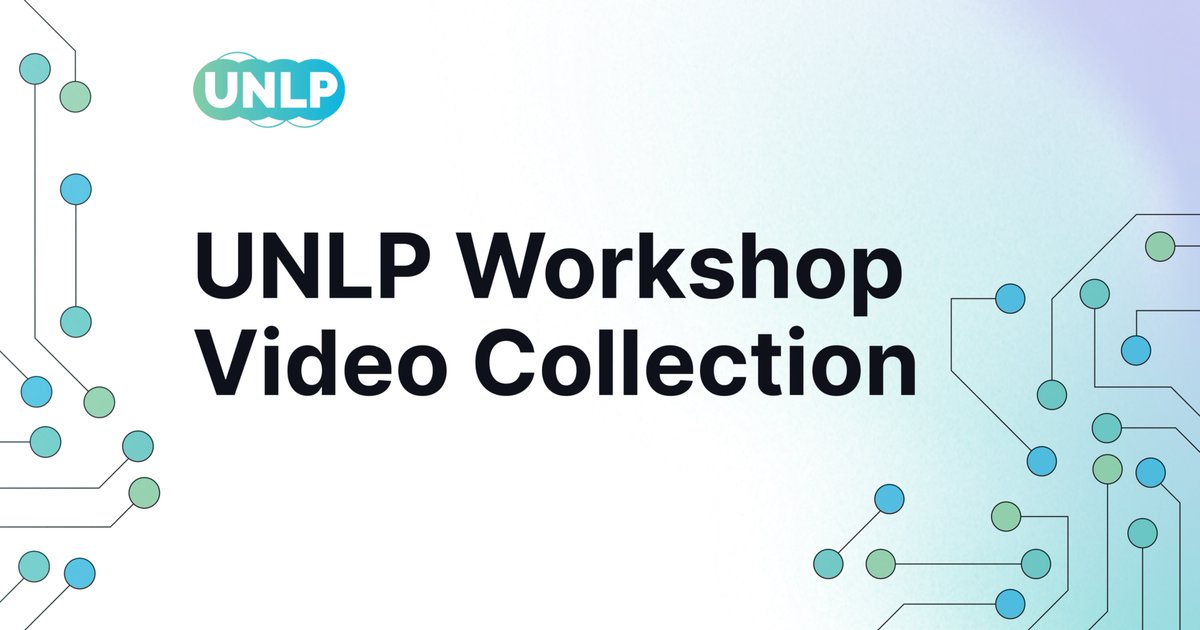 The full UNLP collection is now on YouTube! 🎉🎉🎉

UNLP 2025: youtube.com/playlist?list=…

UNLP 2024: youtube.com/playlist?list=…

UNLP 2023: youtube.com/playlist?list=…

UNLP 2021: youtube.com/playlist?list=…
