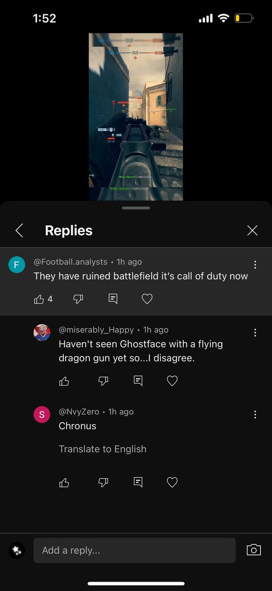 waitttt… battlefield might be the move this year 😂😂 BF community so easy to get engagement if you’re a good cod player lmaooo.