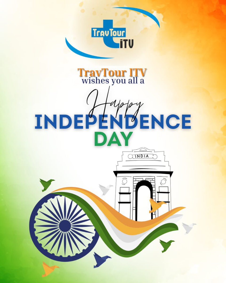 TRAVTOURITV's tweet photo. #India is in our #name, #heart and #soul. 

Happy Independence Day to our beloved nation. Jai Hind 🇮🇳🫡

#jaihind #indianindependenceday #bharat https://t.co/uiyVcCqGg7