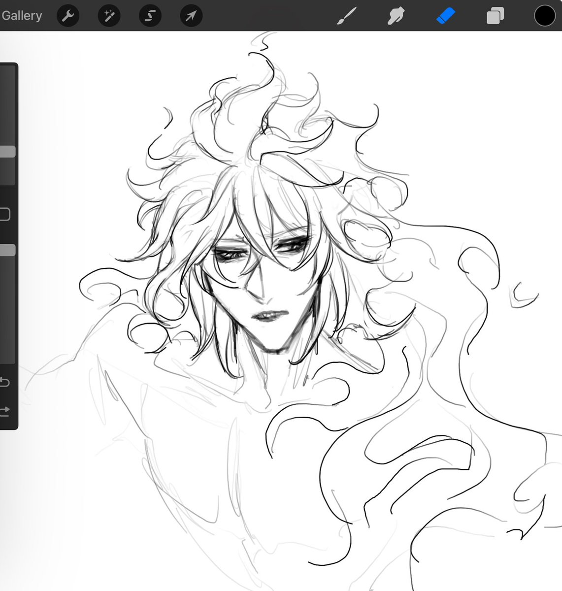 Idia sketch cuz im in the hospital and bored