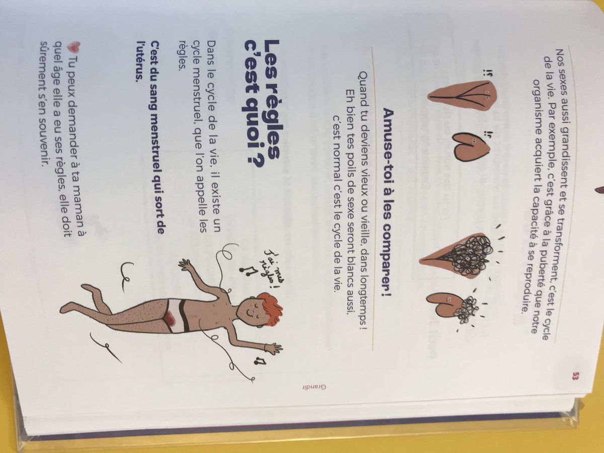 soseducation's tweet photo. 🚨ALERTE sur cet ouvrage idéologique à partir de 4 ans🚨

👉 Termes et dessins inappropriés autour de l'excitation, la masturbation, l'orientation sexuelle… 
🔍 Promotion LGBTQUIA+ avec un garçon à l'apparence féminine et une fille à l'apparence masculine en train de faire pipi debout
🚩 Un dessin de culotte pleine de sang
⛔ Des enfants qui se masturbent dans leur lit

Recommandé dès 4 ans (voir couverture)
#evars #protégeonslesenfants #transgenrisme #idéologiedugenre @MamansLouves
