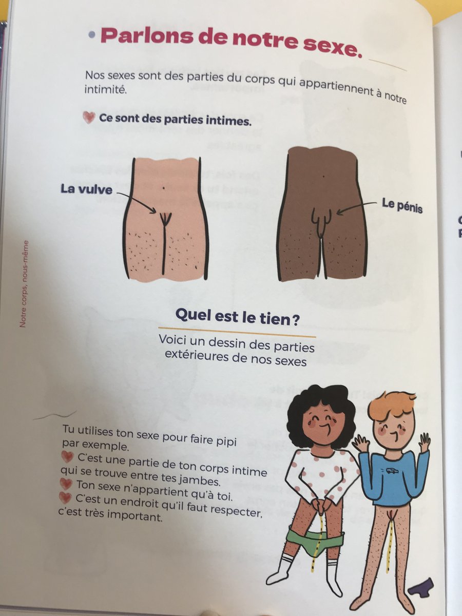 🚨ALERTE sur cet ouvrage idéologique à partir de 4 ans🚨

👉 Termes et dessins inappropriés autour de l'excitation, la masturbation, l'orientation sexuelle… 
🔍 Promotion LGBTQUIA+ avec un garçon à l'apparence féminine et une fille à l'apparence masculine en train de faire pipi