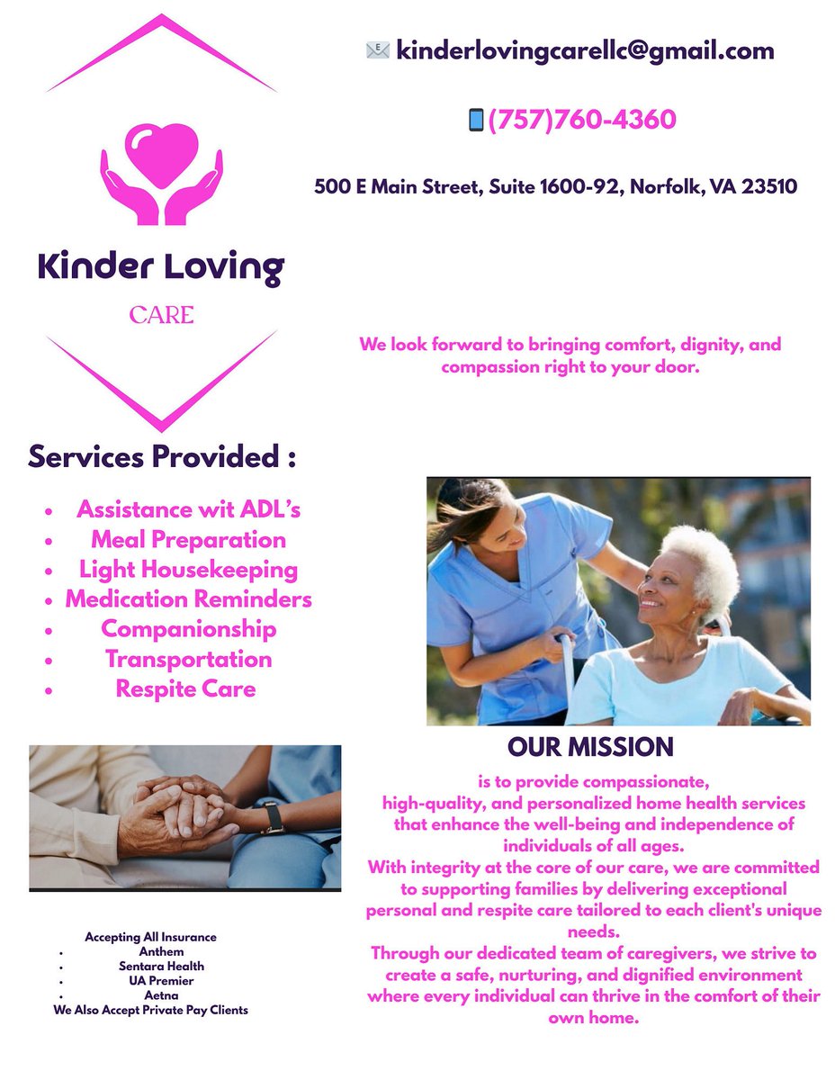 If you or a loved one can benefit from any one of these services please reach out to start today!