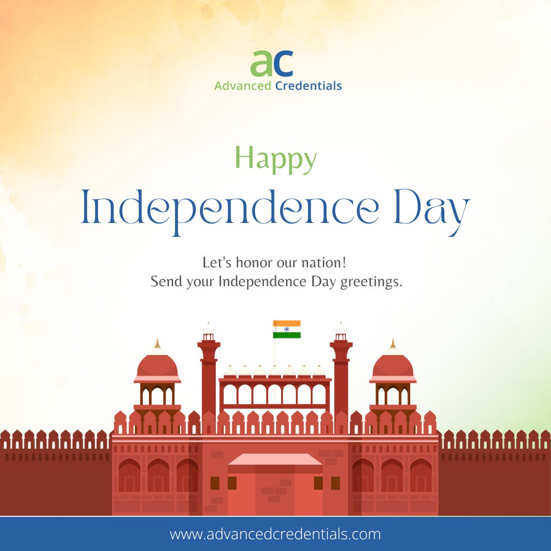 advcredentials's tweet image. This Independence Day, let us celebrate the skills, courage, and determination that make us self-reliant in every chapter of life.

#IndependenceDay #AdvancedCredentials #SkillForSuccess
