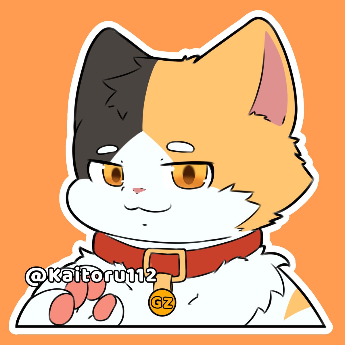 flat chibi sticker commission :p